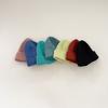 Estilo ins otoño e invierno sombrero de punto para niños color sólido cálido rizado gorro pullover bebé lana sombrero para niño y niña