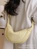 Bolso de Textura de Alta Gama para Mujer de Gran Capacidad 2025 Nuevo Diseño Nicho Primavera y Verano Bolso Bandolera de Hombro Único para Viaje Diario Bolso Dumpling