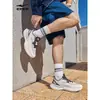 Hongxing Erke Chasing Light 3 Novos Tênis Masculinos Sapatos Versáteis de Inverno Sapatos Dad que Aumentam a Altura Sapatos Casuais
