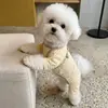 Ropa de otoño e invierno para mascotas, camiseta básica de terciopelo a rayas de cuatro patas, ropa cálida para el hogar para perros pequeños, indumentaria para perros