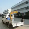Guindaste pequeno articulado dobrável hidráulico de 1 tonelada Wuling ponte única micro caminhão caminhão modificado guindaste pequeno
