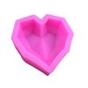 Molde de silicona para cara cortada amor mousse helado chocolate decoración de pastel jabón aromaterapia yeso molde de gota de pegamento