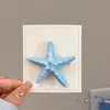 Vacaciones en la Isla~ Pinza para el Cabello Colorida de Estrella de Mar con un Aspecto Dulce y Juvenil, Pinza para el Cabello de Estrella de Mar de Material de Concha