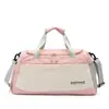 Bolsa de viaje con separación seco-húmedo, bolsa de gimnasio de gran capacidad con compartimento separado para zapatos, bolso de mano de tela Oxford, capaz de separación seco-húmedo