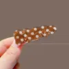 Pinza para el Cabello Estilo Coreano Retro Estampado de Leopardo para Mujer Horquilla Exquisita de Gama Alta Clip BB Dulce Dopamina Clip para Flequillo Lateral Accesorios para el Cabello