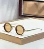 Rigon Moda Transfronteriza Nuevo Metal Marco Redondo Pequeño Estilo Punk Gafas de Sol para Hombre Protección Solar para Exteriores Gafas de Sol Retro Jmm