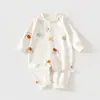 Macacão para Bebê Recém-Nascido Roupas de Bebê Algodão Puro Estilo Primavera e Outono Recém-Nascido Manga Longa Camada Base Macacão Roupas de Engatinhar Pijama