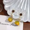 Pendientes Originales de Perla y Flor para Mujer, Pendientes Largos de Flor con Lazo Estilo Retro, Joyería para Orejas Súper de Hada