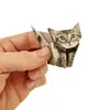 Set de Gatos de Papel Origami DIY Animales Pequeños Gatos y Dinosaurios de Origami Hechos a Mano Paquete de Materiales de Papel Plegable para Jardín de Infancia