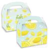 DD023 Amazon verano limón Hawái fresco fiesta regalo bolsa de papel Kraft caja de regalo portátil