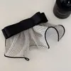 Falda de Malla de Lunares Pinza de Lazo Pinza para el Cabello Grande de Alta Gama Pinza para el Cabello Trasero de Mujer Pinza para Cola de Caballo Tocado