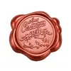 Adesivo de lacre de cera bordô cintilante Série de Natal convite de envelope decoração de garrafa de vinho adesivo de vedação