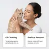 Toallitas de Limpieza para Gatos para el Pelo de la Barbilla Negra, Limpieza Suave para el Pelo de la Barbilla del Gato, Limpio, Cómodo y Refrescante