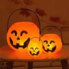Linterna de Calabaza de Halloween Songyin Cubo de Calabaza Portátil para Niños Tarro de Dulces Juguete Luminoso para Actividad de Jardín de Infancia