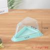 Caja gruesa triangular multicapa para pastel de 6 pulgadas 8 pulgadas, caja de embalaje para porciones de mousse, caja de embalaje desechable para porciones occidentales