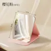 Espejo plegable espejo de maquillaje poner sobre la mesa dormitorio de estudiantes escritorio de escritorio espejo de tocador abatible portátil espejo de bolsillo