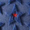 Funda de Almohada Quilt de Felpa Estilo Nuevo para el Día de la Independencia Decoración de Sofá Cojín para Cabecera Estrella de Cinco Puntas Estilo Americano