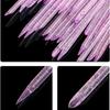 En stock pluma de punta para belleza de uñas palo de punto palo de taladro de punta de cristal limpieza de esmalte de uñas doble cabeza empujador de cutícula herramienta para uñas dispositivo auxiliar