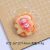 Mermelada animal cuerda tostada comida juego caricatura pegamento crema accesorios resina pequeños accesorios joyería horquilla material diy