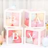 Celebridad de Internet Caja Transparente BEBÉ Decoración de Graduación Boda Caja Sorpresa Decorar Escena de Boda Cumpleaños Diseño Caja de Fiesta