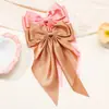 Horquilla de Moda Transfronteriza Punto Diamante Lazo Pelo Celebridad de Internet Retro Color Sólido Coreano Ins Todo Fósforo Pin de Pato Cinta G001
