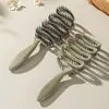 Peine de Cinta de Cerdas de Jabalí Color Sólido Peine Grande de Peluquería para Niñas para Alisar el Cabello Sin Nudos Peine Masajeador del Cuero Cabelludo Parte Superior Esponjosa
