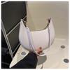 Bolso de Axila Retro Nicho de Celebridad de Internet Nueva Moda Popular Texturas Bolso de Hombro Cómodo Portátil Bolso Media Luna