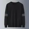 Nueva Camiseta de Manga Larga con Cuello Redondo para Primavera y Otoño 2025, Sudadera Gruesa Versátil de Moda, Camiseta Básica Unisex