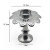 Nuevo Candelabro de Metal con Patrón Estampado Forma de Flor Lujo Accesible Decoración de Interiores Sala de Estar Restaurante Candelabro de Ambiente