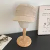 Exportar Gorra de Pato Elegante Versátil de Gamuza con Diseño Coreano para Cabeza Grande para Mujer Sombrero de Boina Plegado de Otoño