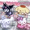 Organización de Clips de Plástico para Carpeta, Clips Acrílicos Cinnamoroll para Papel de Examen, Clips de Papelería Sanrio, Clips Transparentes de Dibujos Animados para Asegurar Documentos