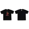 Suministro mayorista transfronterizo Chaopai de comercio exterior a 260g éxito de ventas BAPE cabeza de simio tiburón camiseta de manga corta 21