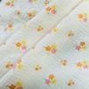 Estampado de Racimo de Flores Pequeñas Tela Crepé Estampada de Doble Capa 100% Algodón Ropa de Casa de Algodón para Bebé Tela para Babero