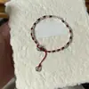 Pulsera Delicada de Personalidad Simple Tuo Tuo para Mujer, Nuevo Estilo Chino, Blanca, Exquisita, Lujo Ligero, Pulsera Azul Tejida, Cuerda para la Mano de Calabaza