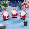 Novidade Transfronteiriça Desenho Animado Papai Noel Figura Fofa Acessórios Micro Paisagem Decorações DIY Pequenos Enfeites de Mesa