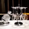Conjunto de Taças de Vinho Tinto de Luxo Conjunto Europeu de Luxo Leve Taça de Vinho Tinto de Alta Qualidade Decantador Cristal Borgonha Taças de Haste Alta
