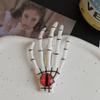 Harajuku calavera ojo globo mano hueso pasador estilo ins diseño nicho sentido diseño garra fantasma clip lateral pasador accesorios para el cabello accesorios para tocado