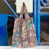 Bolsa de compras casual de moda para niñas transfronteriza, bolso de mano de nailon, bolsa de almacenamiento para mercado de alimentos de supermercado, puede ser al por mayor
