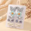 Set de Pinzas para el Cabello de Niña de Amazon Cuadros Puntos Estambres Clip para Flequillo de Niñas Lindos Mini Accesorios para el Cabello de Niñas