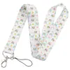 Lanyard de Teléfono Móvil de Arcoíris Colorido de Venta Caliente, Varios Accesorios de Llavero para Colgar en el Cuello de Tarjeta de Identificación con Correa de Poliéster