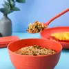 Amazon paja de trigo 32 piezas vajilla Tazón Taza plato cuchillo y tenedor cuchara palillos creativos portátiles vajilla juego de regalo