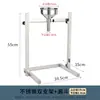 Embudo dispensador de lata de acero inoxidable con soporte, embudo de gran calibre, embudo para embolsado comercial, empaquetado de alimentos