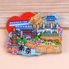 Pegatinas para refrigerador de Nanjing, pegatinas para refrigerador de la ciudad, recuerdos turísticos, pegatinas para refrigerador de Wenchuang, pegatinas magnéticas estéreo