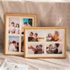 Suporte Criativo de Mesa com Porta-Retratos Vazados Combinados para Casais e Crianças, Porta-Retratos Comemorativos de 6 polegadas, Porta-Retratos Triptych e Quadriptych para Pendurar na Parede