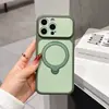 Personalización de fábrica para Apple 18 Pro Max: sensación en la piel, con bloques de color, funda con soporte magnético giratorio, fabricación OEM, producción en masa