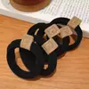 Diadema de Oso Popular de Moda, Suave con el Cabello, Banda Gruesa Simple de Alta Elasticidad para Coletas Altas