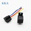 Relé para Coche 12V24Vdc Cable de Cobre Puro Alta Potencia 4 Pines 5 Pines 40A Enchufe para Faro Bocina de Camión