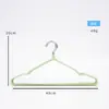 Perchas de Almacenamiento Gruesas de Colores Recubiertas de Plástico con Ranuras para Ganchos, Perchas Antideslizantes para Ropa de Adultos para el Hogar que no Dejan Marca