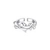 Trampa de Deseo Puro Diseño de Nicho Sentido Avanzado Circonita Lazo de Princesa Lujo Ligero Dulce Fresco Apertura Anillo Ajustable