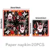 Festa de Aniversário Tema Caveira New Rock Pratos de Papel Descartáveis Copos Bandeirinhas de Puxar Toppers de Bolo Decorações